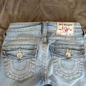 True Religion Women's Stella Denim Low Rise Jeans with Stitch Detail